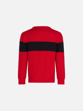 Jungenpullover mit Cortina-Stickerei