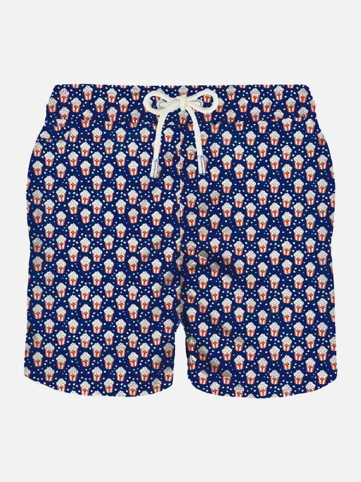 Man light fabric swim shorts with pop corn print - MC2 Saint Barth