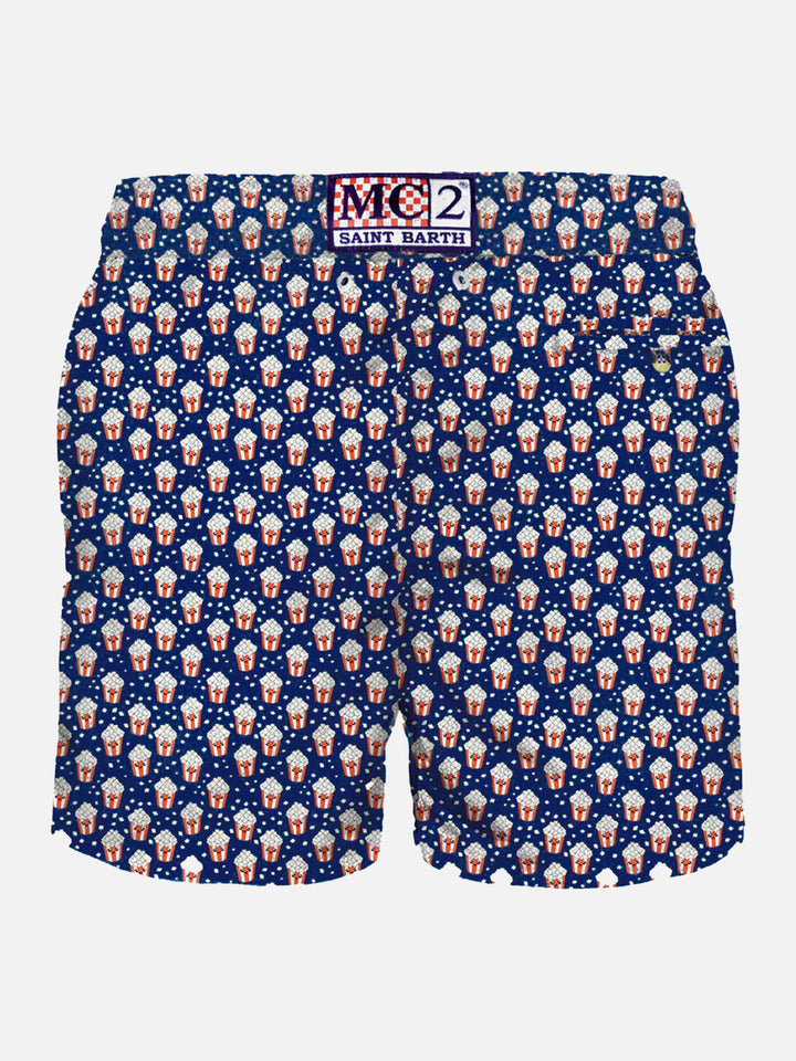 Man light fabric swim shorts with pop corn print - MC2 Saint Barth