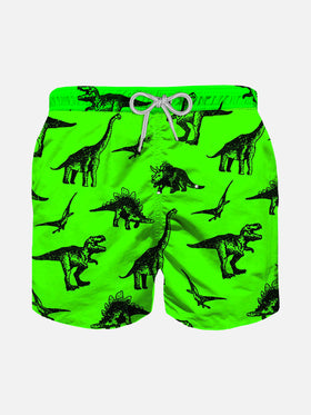 Boy swim short with dinosaurs print - MC2 Saint Barth