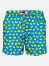 Light fabric man swim shorts crabs print