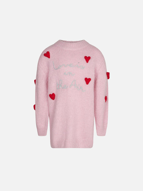 Girl half-turtleneck knitted dress - MC2 Saint Barth