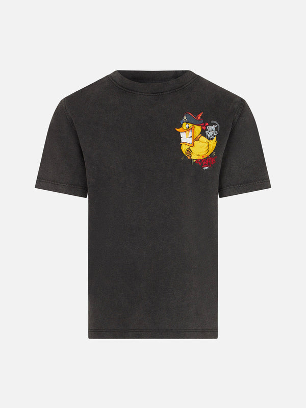 Baumwoll-T-Shirt für Jungen mit Krypto-Ente | CRYPTO PUPPETS® SONDERAUSGABE
