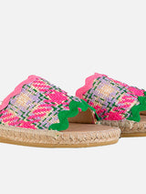 Espadrilla da donna con tweed multicolor