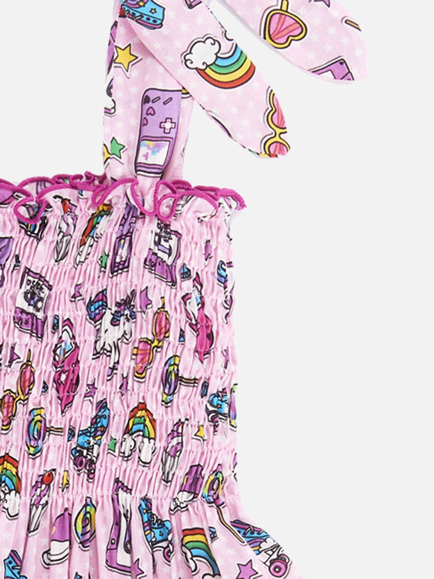Abito in cotone Lola con stampa arcobaleno