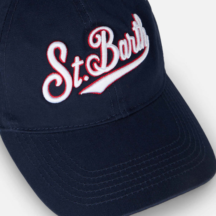 Baseball cap with St. Barth embroidery