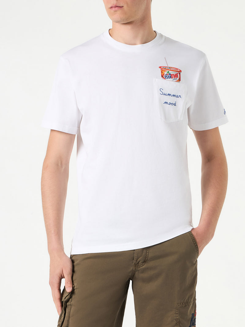 Herren-T-Shirt aus Baumwolle mit Estathé-Aufdruck | ESTATHE'® SONDEREDITION