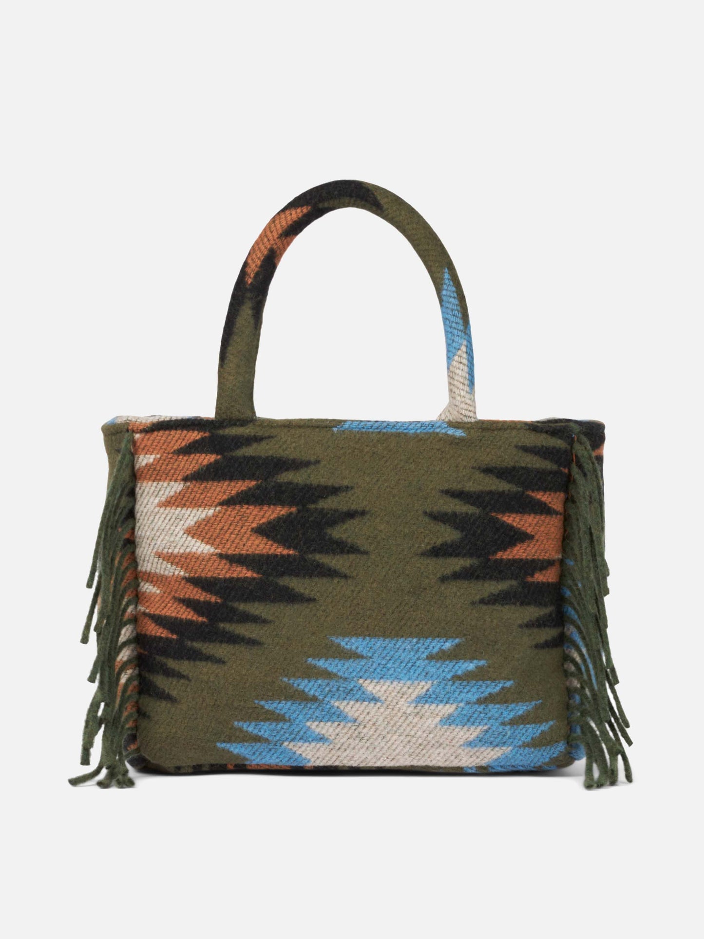 Colette blanket handbag with ethnic print