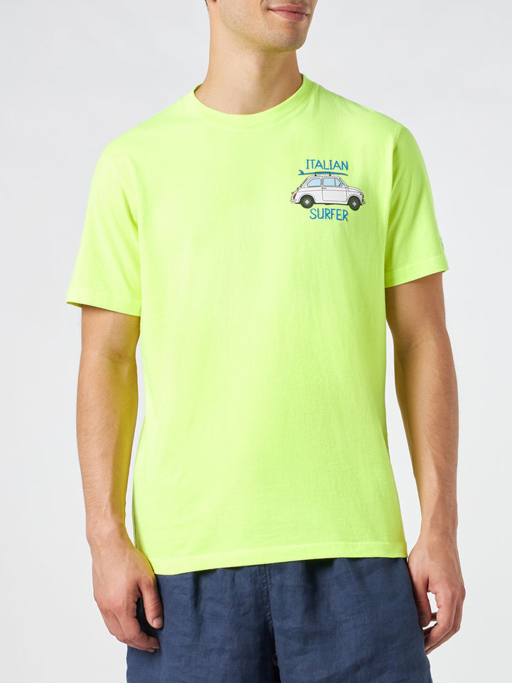 Man cotton t-shirt with Fiat 500 print | FIAT 500© SPECIAL EDITION