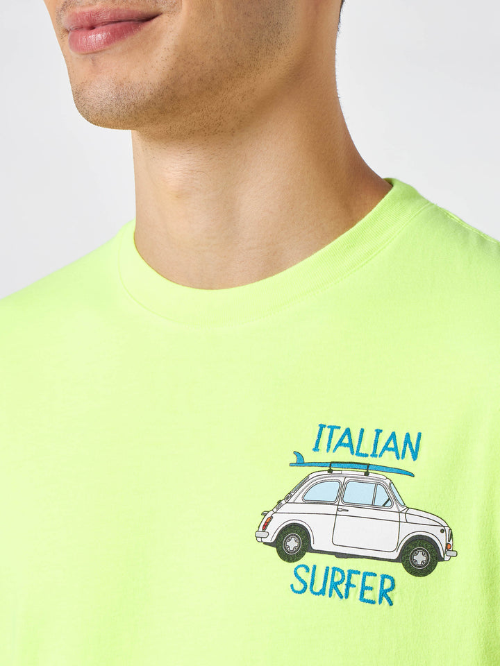 Man cotton t-shirt with Fiat 500 print | FIAT 500© SPECIAL EDITION