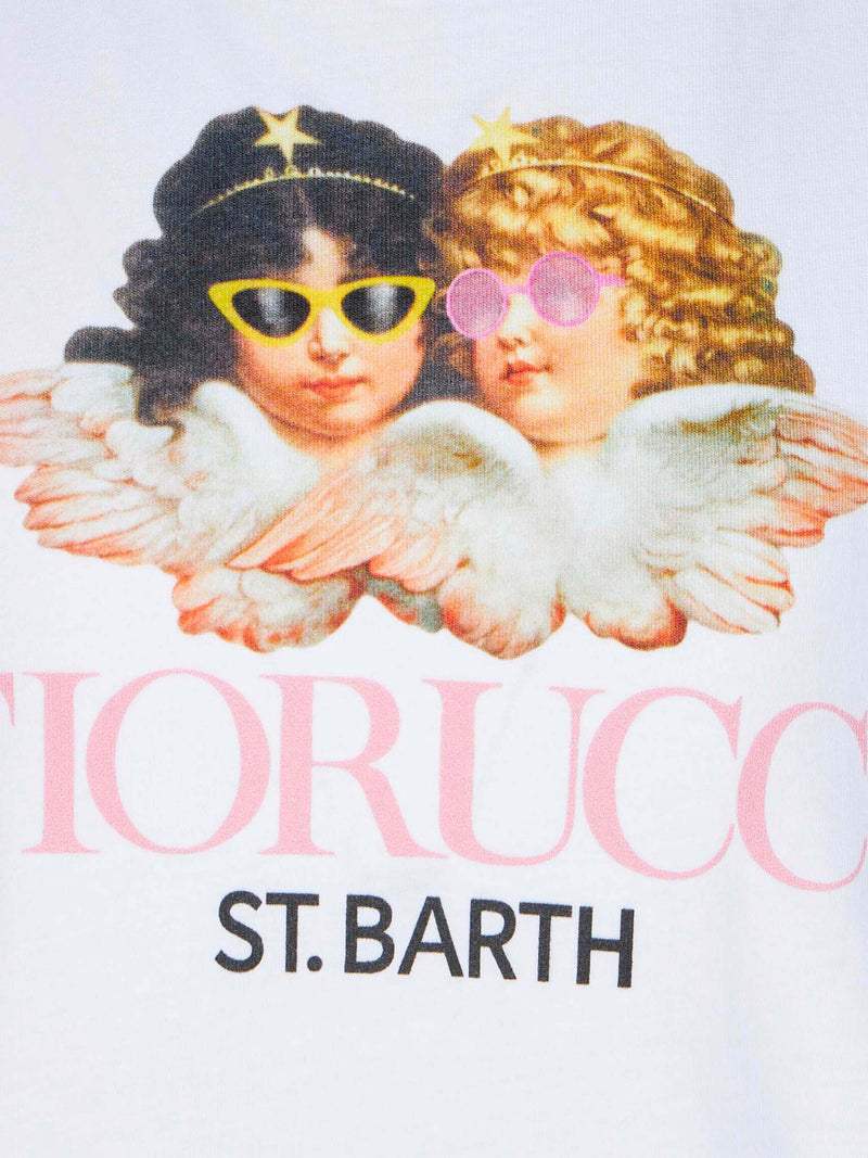 T-shirt da bambina con stampa Angeli Fiorucci | FIORUCCI EDIZIONE SPECIALE