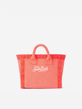 Borsa a mano Mini Vanity in spugna rosa fluo