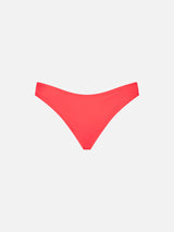 Slip mare donna rosso fluo