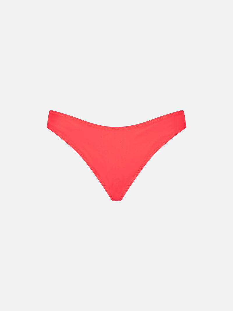 Slip mare donna rosso fluo