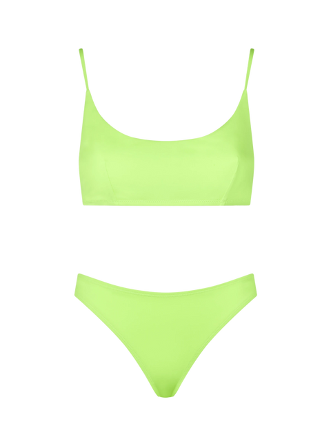 Woman fluo yellow bralette bikini - MC2 Saint Barth