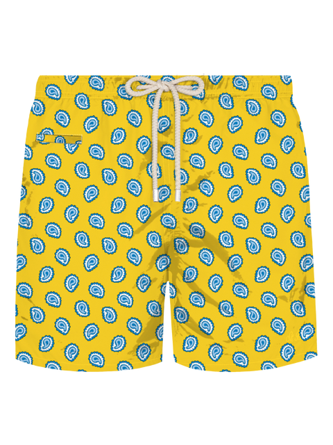 Lighting swim shorts with paisley tie print - MC2 Saint Barth