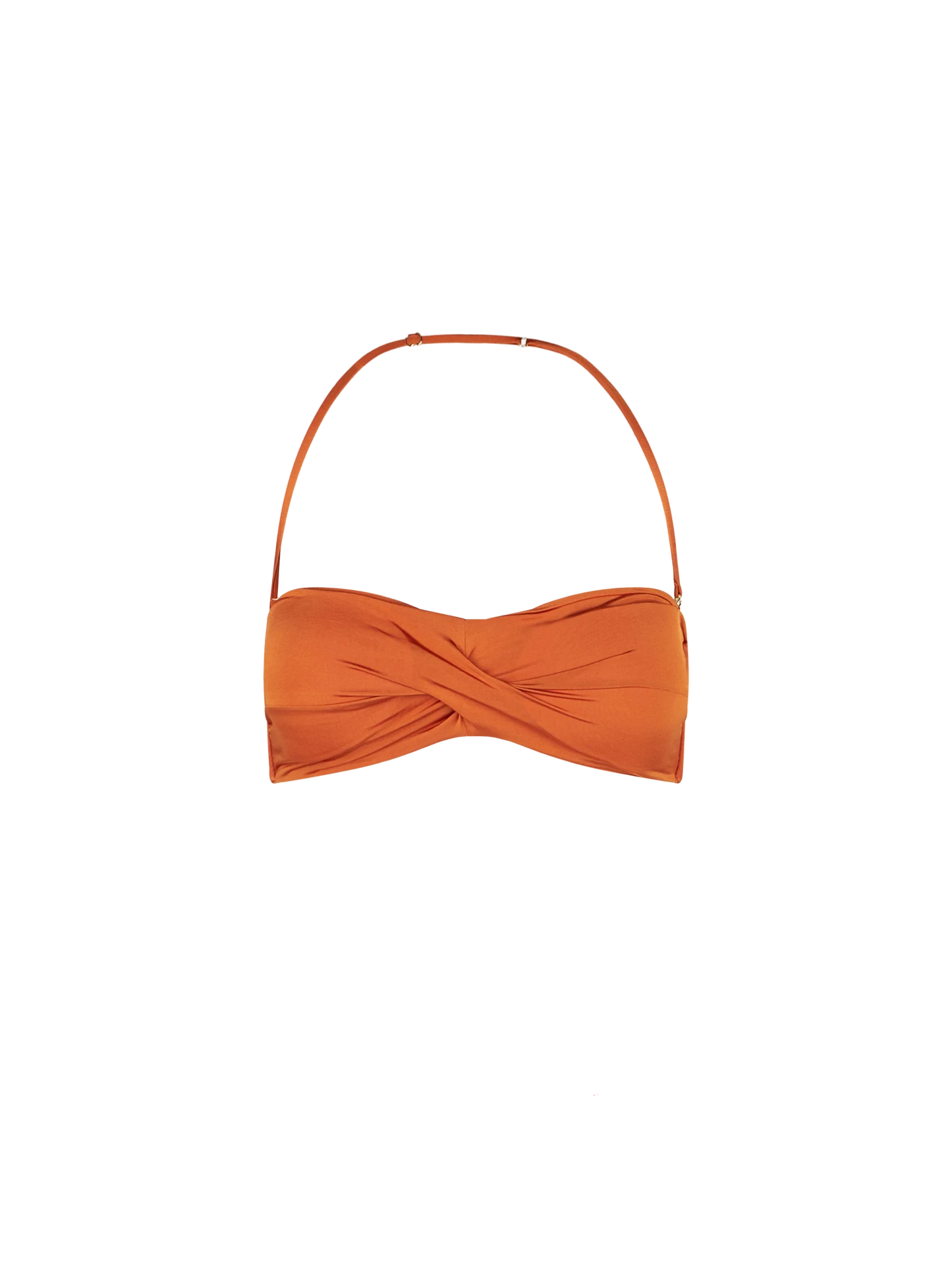 Orangefarbenes Bandeau-Top