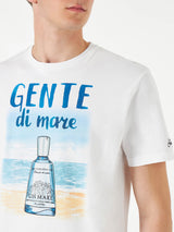 Herren-T-Shirt aus Baumwolle mit Gente di Mare-Aufdruck | GIN MARE SONDEREDITION