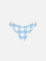 Freche Damen-Badehose mit Gingham-Print