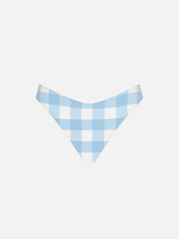 Freche Damen-Badehose mit Gingham-Print