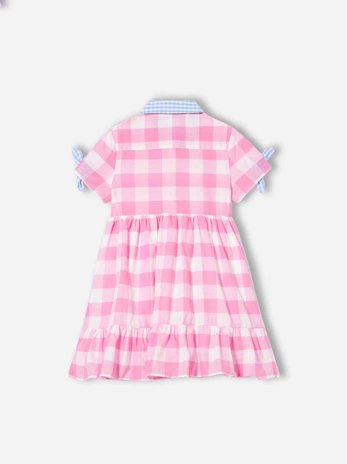 Mädchenkleid mit Gingham-Print