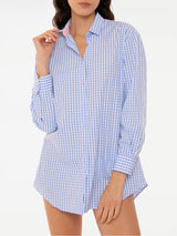 Gingham shirt with St. Barth embroidery
