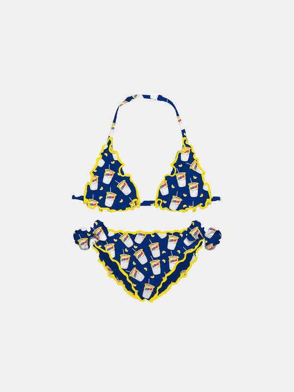 Mädchen-Triangel-Bikini mit Estathé-Print | Estathé® Sonderedition