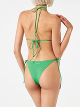 Grüner Triangel-Bikini für Damen