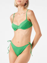 Grüner Bralette-Bikini für Damen