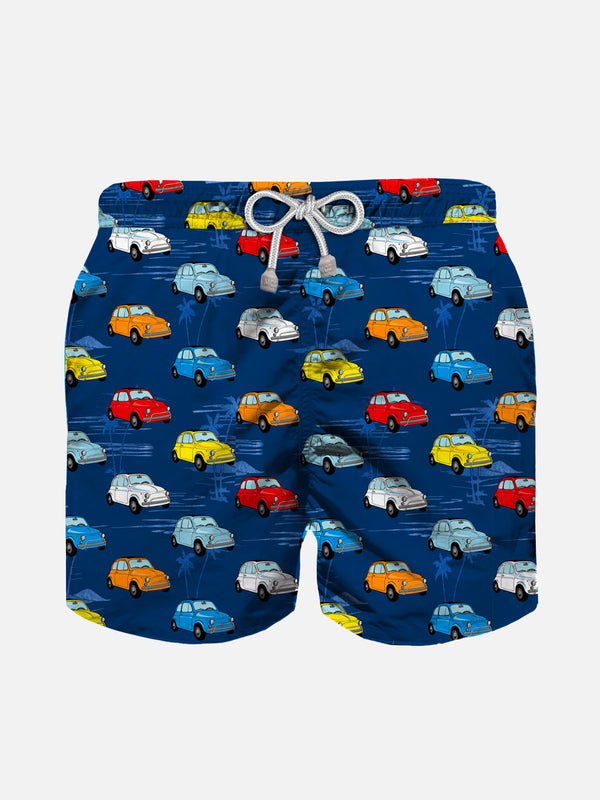 Badeshorts für Jungen mit mehrfarbigem Autos-Print