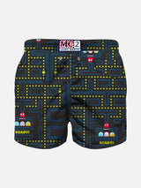 Badeshorts für Jungen aus leichtem Stoff mit Pac-Man-Aufdruck |Pacman©