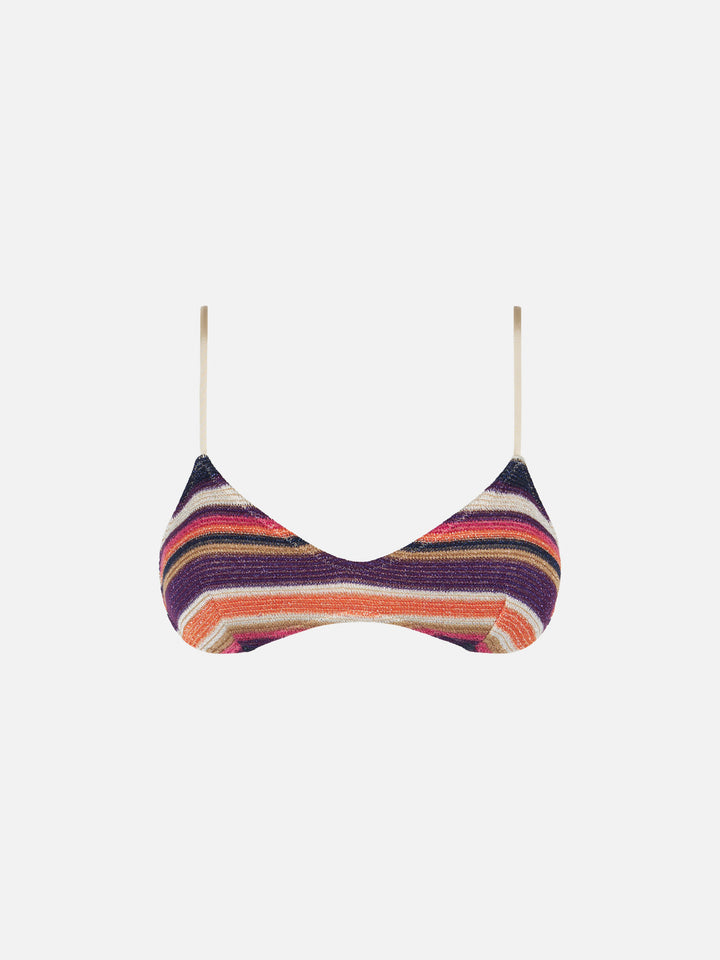 Multicolor purple bralette - MC2 Saint Barth