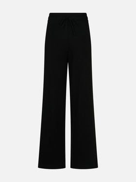 Knitted black palazzo pants - MC2 Saint Barth