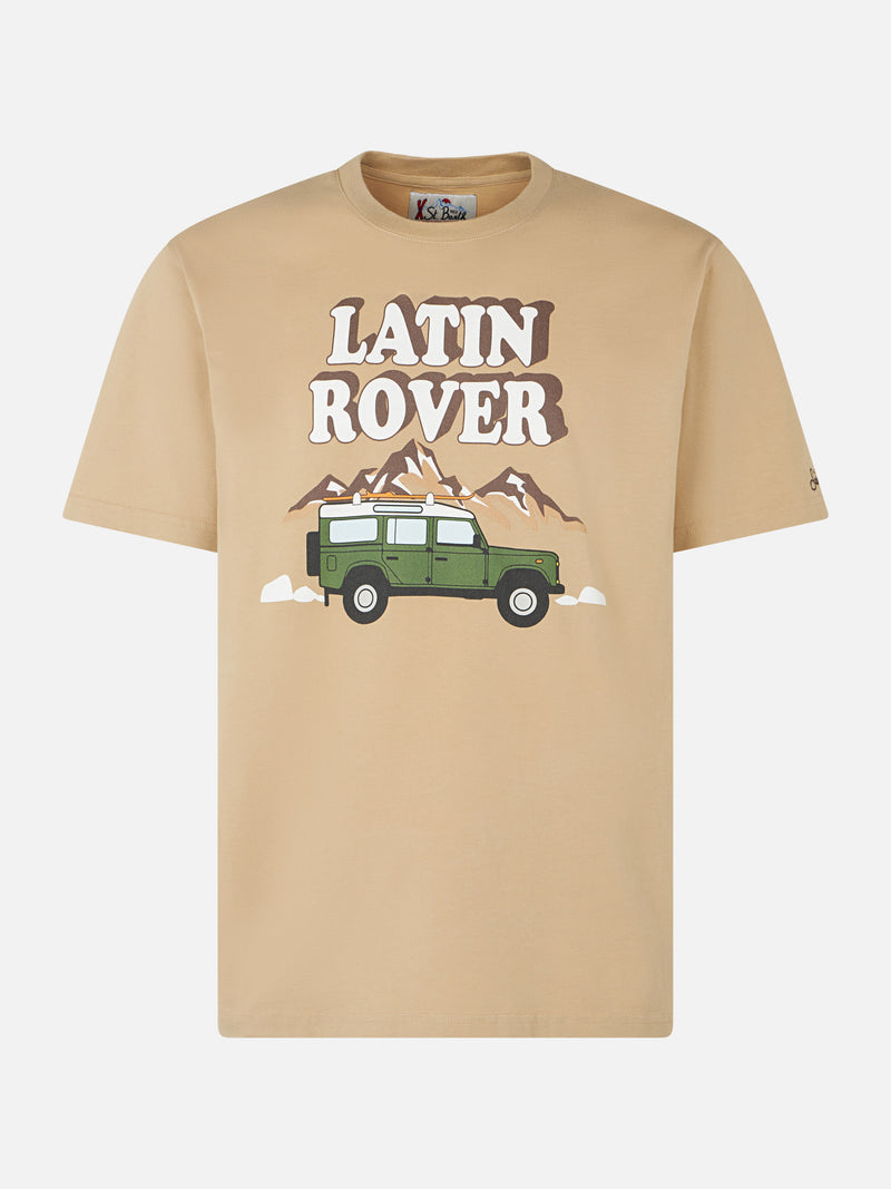 Herren-T-Shirt aus schwerer Baumwolle mit Latin Rover-Aufdruck