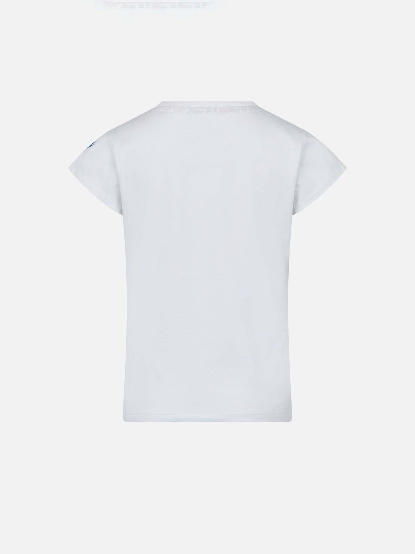 Girl cotton t-shirt with pocket - MC2 Saint Barth