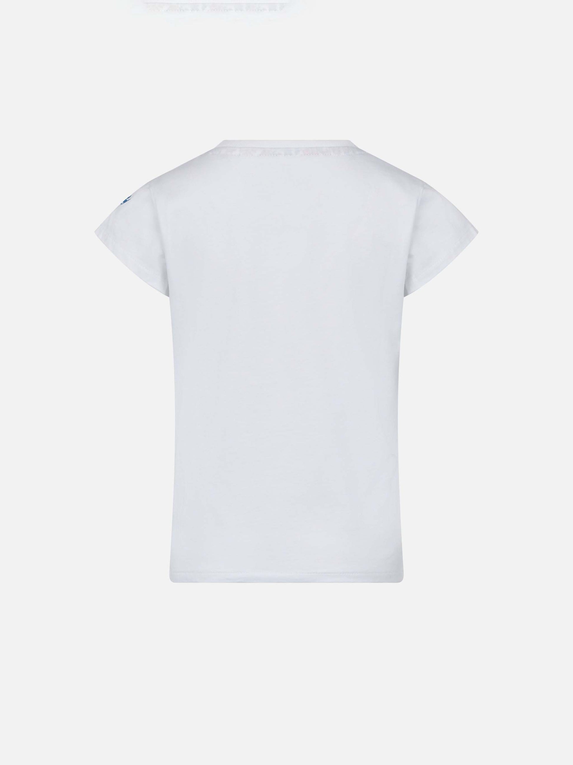 Girl cotton t-shirt with pocket - MC2 Saint Barth