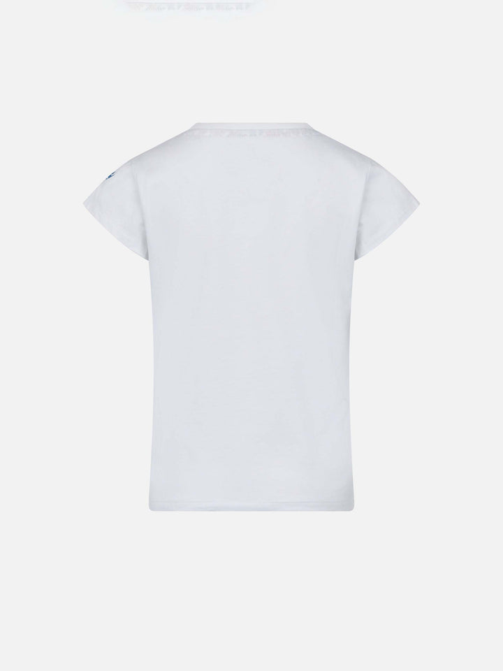 Girl cotton t-shirt with pocket - MC2 Saint Barth