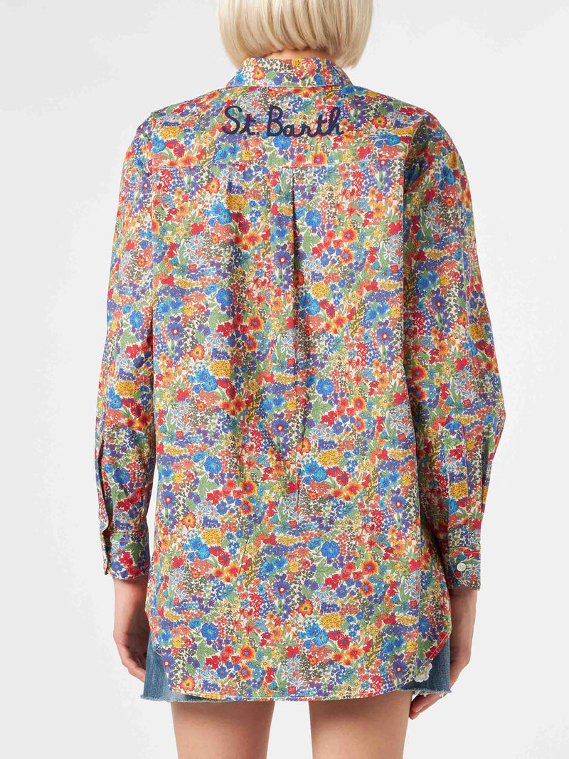 Damen-Baumwollhemd | Hergestellt aus Liberty-Stoff