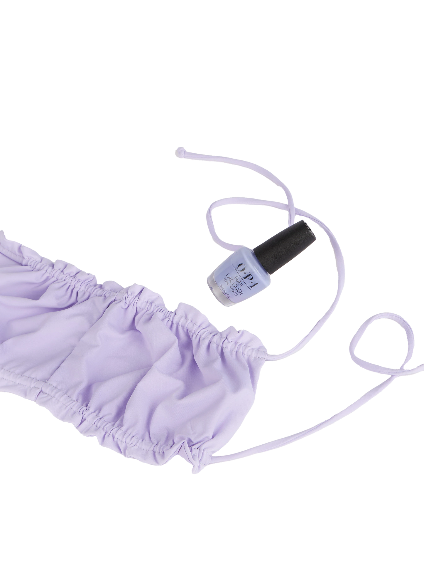 Lilafarbener Bandeau-Bikini für Damen