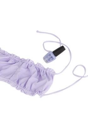 Lilafarbener Bandeau-Bikini für Damen