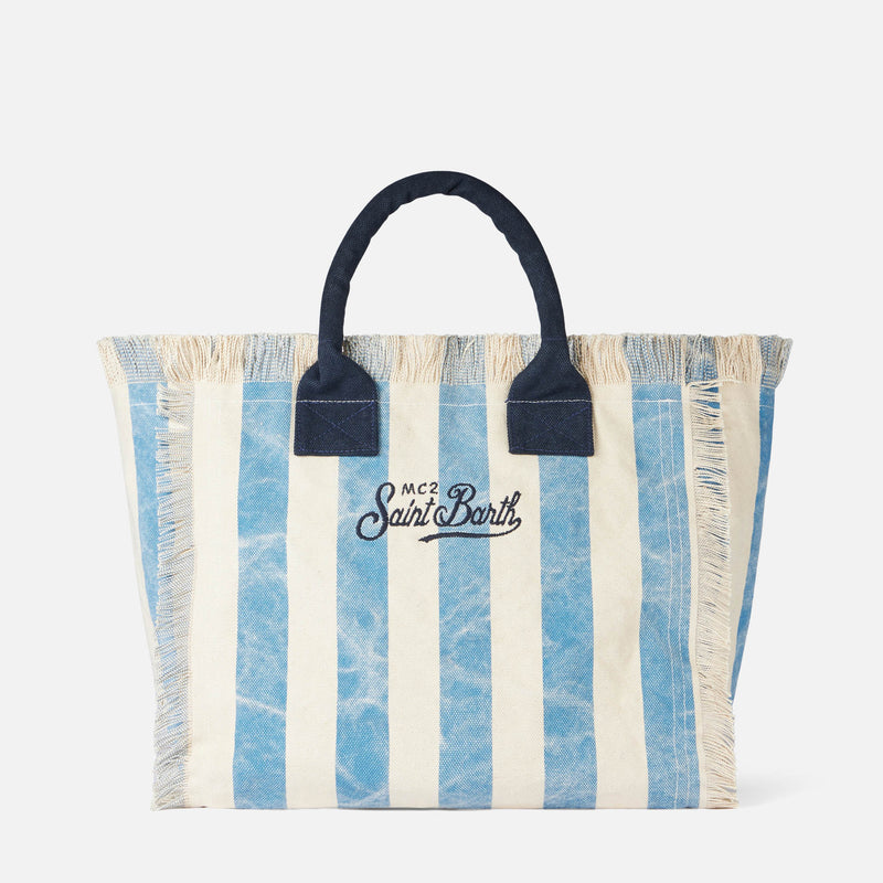 Vanity canvas shoulder bag with Los Angeles print