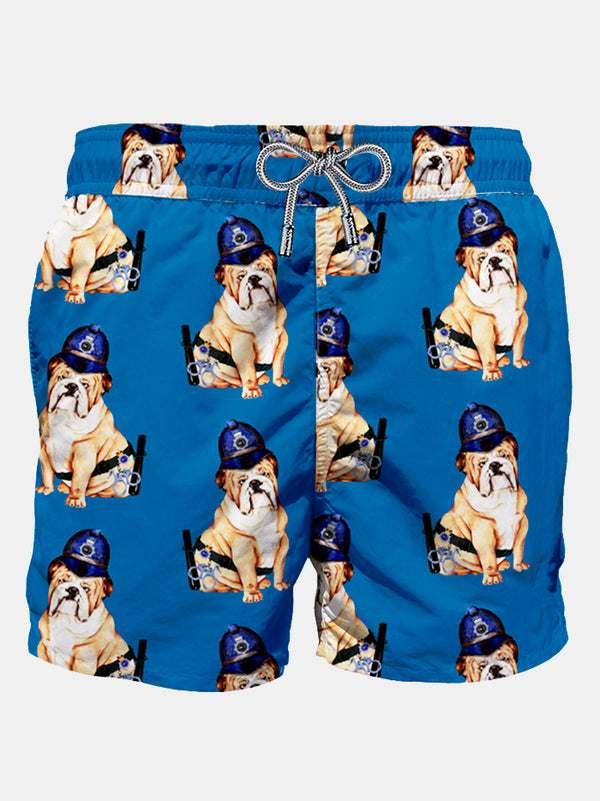 Man classic swim shorts with print