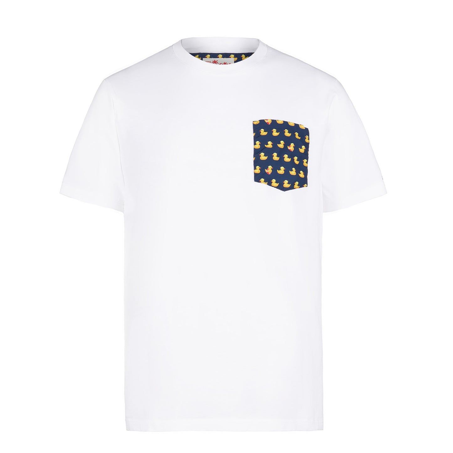 T-shirt uomo in cotone con taschino stampato