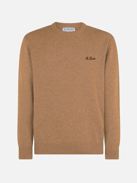 Maglione Regent in lambswool beige