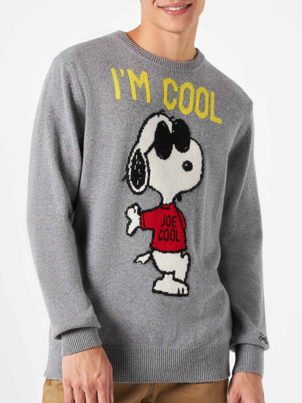 Maglia da uomo con Rock Snoopy grigio | SNOOPY - EDIZIONE SPECIALE PEANUTS™