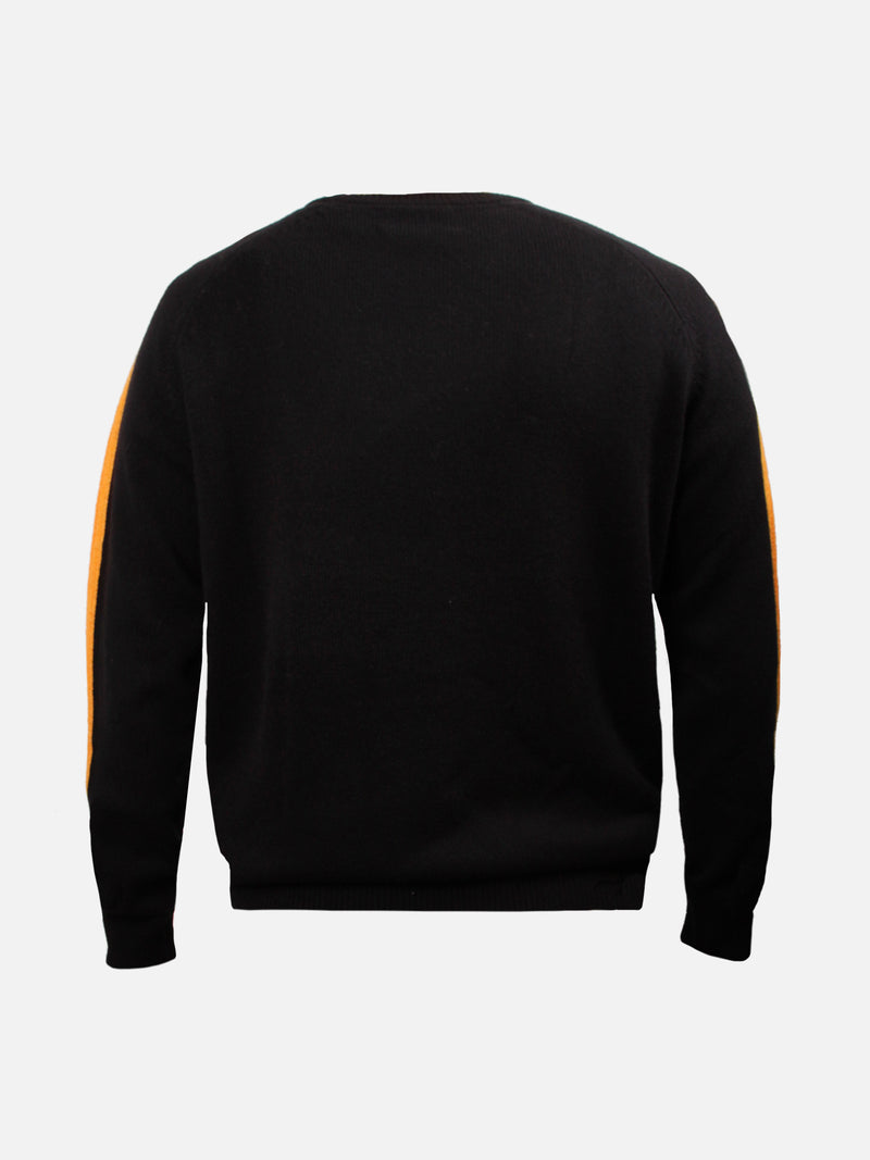 Herrenpullover mit Rundhalsausschnitt und Roma-Aufnäher | AS ROMA SPECIAL EDITION