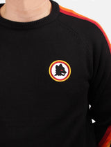 Herrenpullover mit Rundhalsausschnitt und Roma-Aufnäher | AS ROMA SPECIAL EDITION