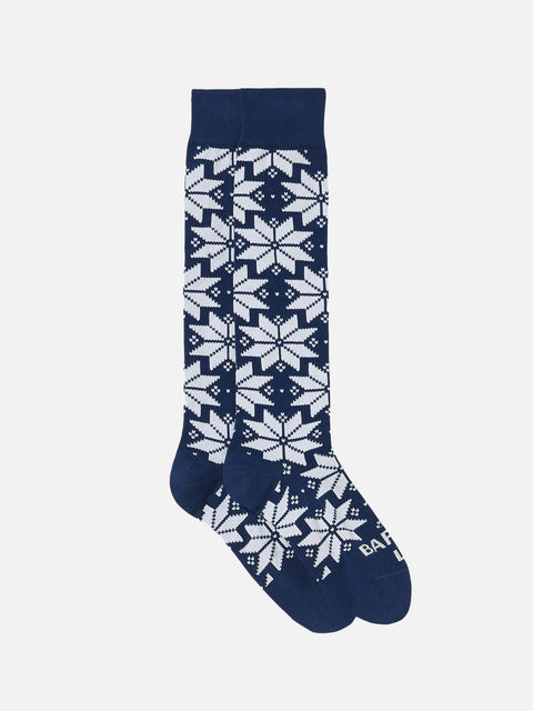 Man long socks with nordic pattern - MC2 Saint Barth