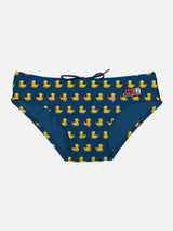 Man swim briefs with ducky print