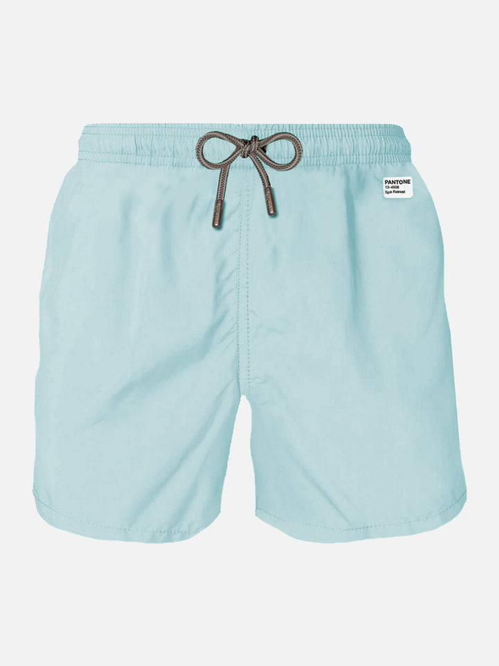 Man water green swim shorts | PANTONE® SPECIAL EDITION - MC2 Saint Barth